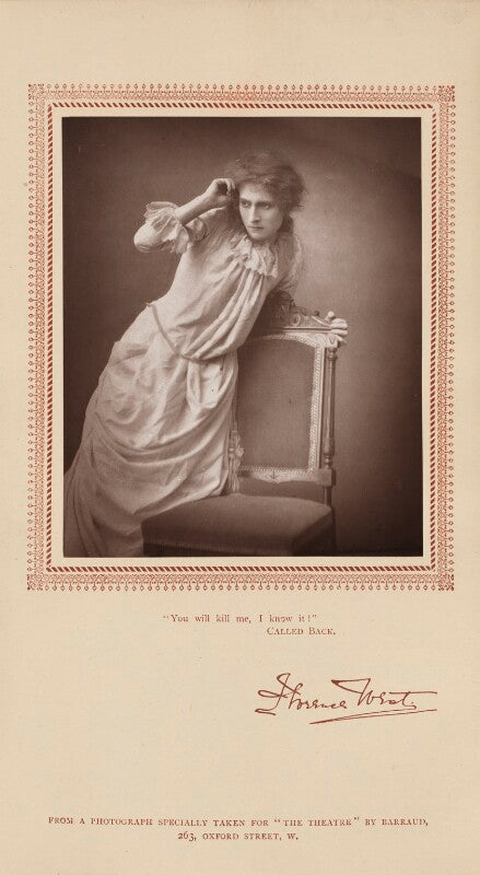 Florence west (mrs lewis waller) as pauline in 'called back' npg ax29222