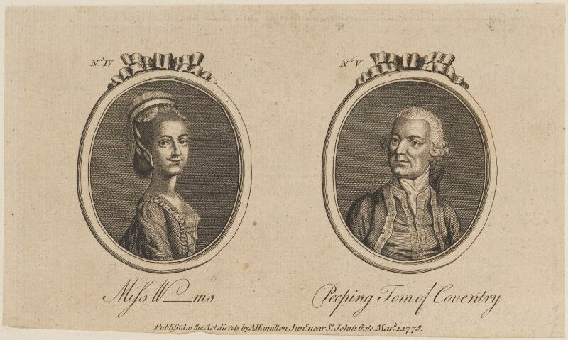 'miss w ms and peeping tom of coventry' (george william coventry, 6th earl of coventry) npg d14597