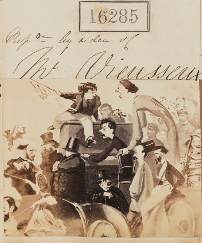 'reproduction by order of mr vieusseux' (a caricature) npg ax64201