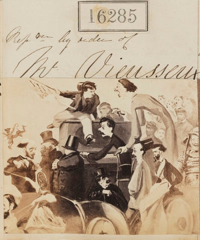 'Reproduction by order of Mr Vieusseux' (a caricature) NPG Ax64201