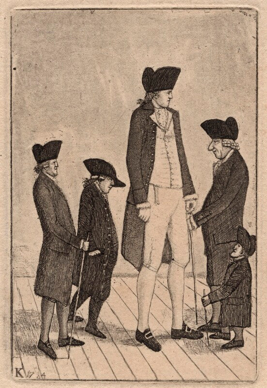 George fairholme; john mcgowan; charles byrne; alexander watson; geordie cranstoun npg d18639