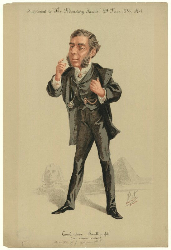 George joachim goschen, 1st viscount goschen ['quick return   small profit (the sphinx riddle)] npg d34609