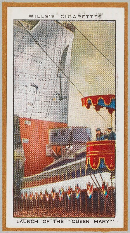 'launch of the "queen mary"' (queen mary; king george v and others) npg d47258
