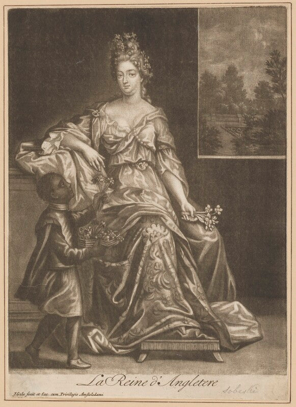 Queen anne and an unknown boy npg d34728