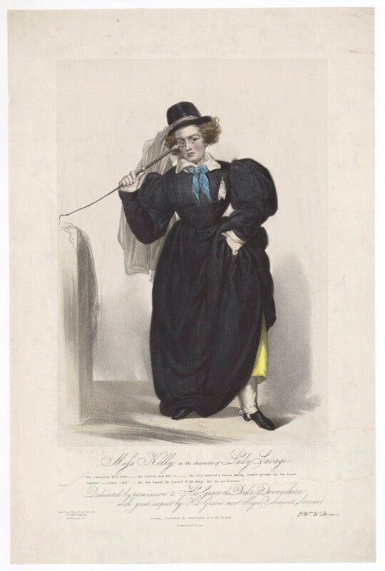 Frances ('fanny') maria kelly as lady savage npg d36791
