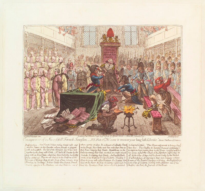 'consequences of a successful french invasion, no 1, plate 1st' npg d13086