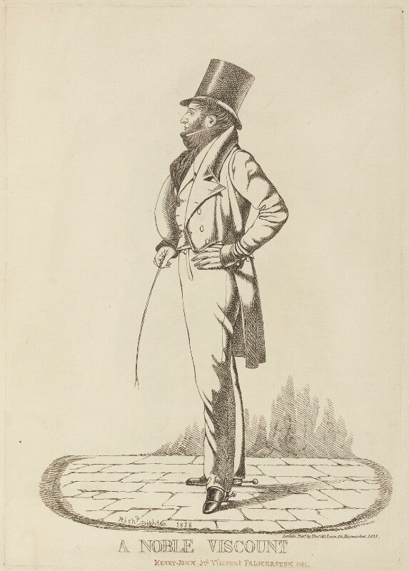 Henry john temple, 3rd viscount palmerston ('a noble viscount') npg d13342