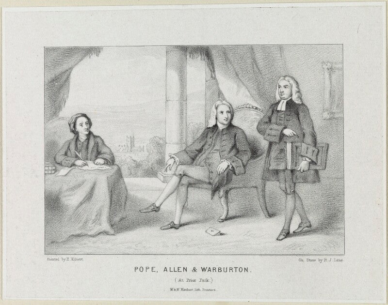 'pope, allen and warburton at prior park' npg d21904