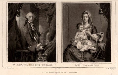 Charles Cathcart, 9th Baron Cathcart; Jean Cathcart (née Hamilton), Lady Cathcart NPG D1233