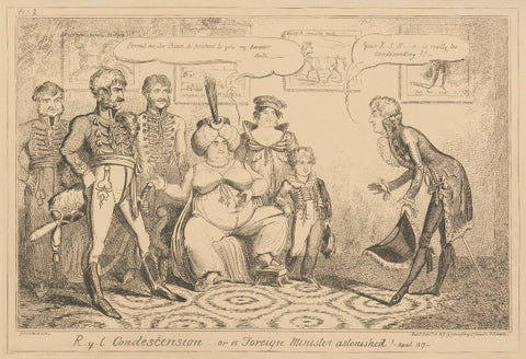 R-y-l Condescension - or a Foreign Minister astonished! - April 1817 NPG D17897