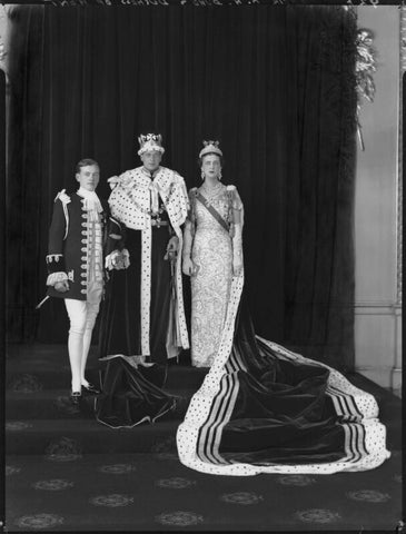 Prince George, Duke of Kent; Princess Marina, Duchess of Kent with a page boy NPG x132141