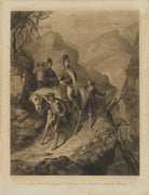 The late Field Marshals of England; Wellington & Lord Raglan, crossing the Pyrenees, 1813 NPG D13774