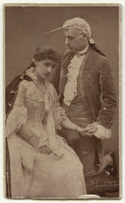 Mary Moore (Lady Wyndham) as Ada Ingot; Sir Charles Wyndham as David Garrick in 'David Garrick' NPG x12589