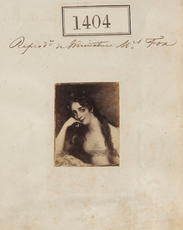 'reproduction miniature by the order of mrs fox' npg ax50805