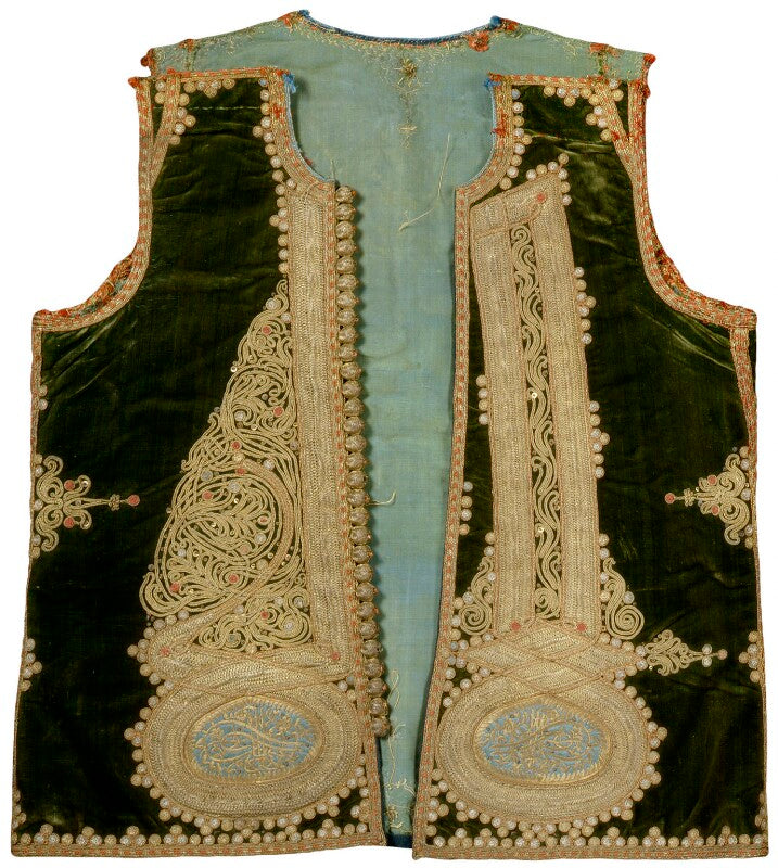 Embroidered waistcoat belonging to thomas hope npg d31703