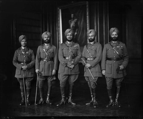 Group including Sir Bhupinder Singh, Maharaja of Patiala NPG x34597