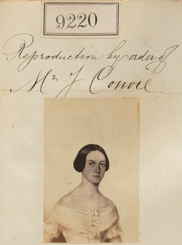 'Reproduction by order of Mr J Convie' NPG Ax59042