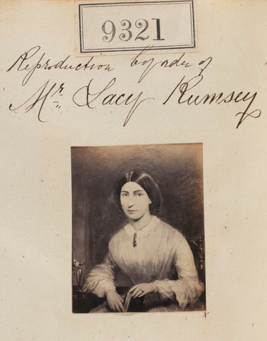 'Reproduction by order of Mr Lacy Rumsey' NPG Ax59134