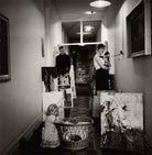 Paul Millichip and Felicity Evershed with their children Diana and Robin and the family's Siamese cat, Mr Greibson NPG x132983