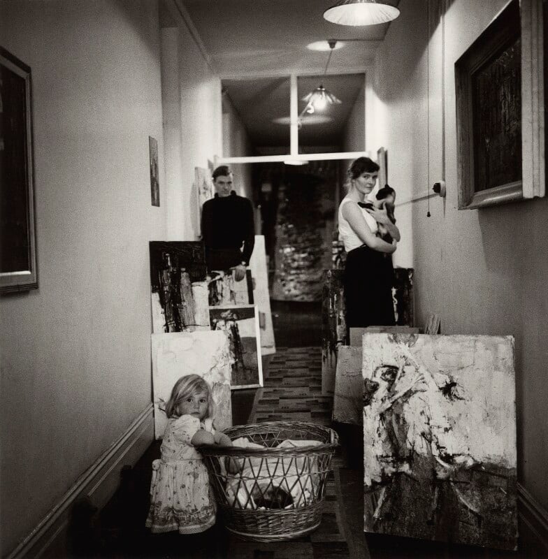 Paul millichip and felicity evershed with their children diana and robin and the family's siamese cat, mr greibson npg x132983