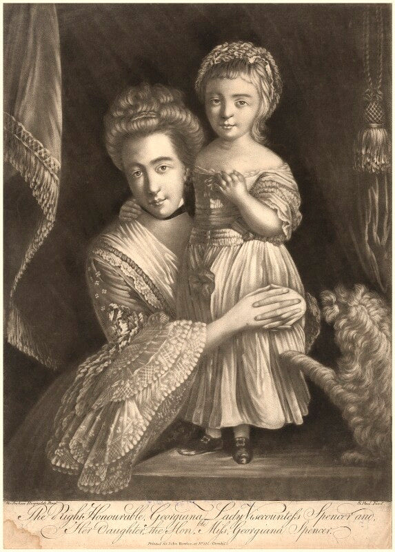 (margaret) georgiana spencer (née poyntz), countess spencer; georgiana cavendish (née spencer), duchess of devonshire npg d9192