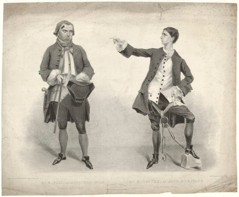 Harry hall as jonathan wild; robert william honner as jack sheppard npg d35221