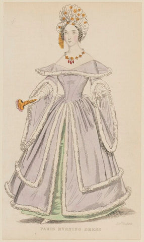 'Paris Evening Dress', March 1836 NPG D47698