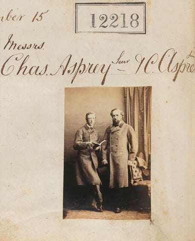 Charles Asprey Sr; I?C. Asprey Jr NPG Ax61889