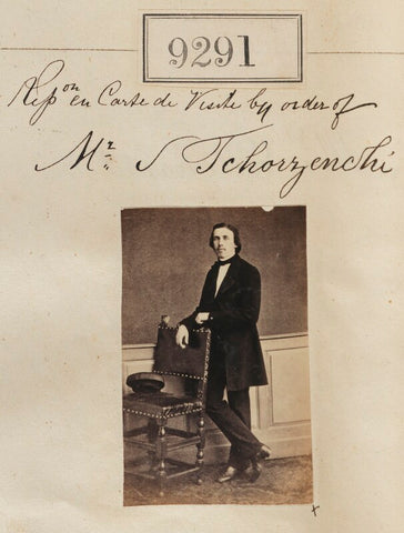 'Reproduction in carte de visite by order of Mr S Tchorzenchi' NPG Ax59112