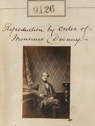 Unknown man ('Reproduction by order of Monsieur Devaucy') NPG Ax58948