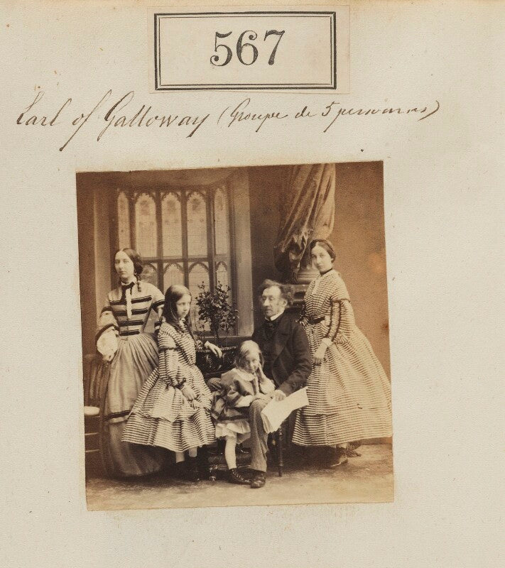 Earl of galloway with four of his daughters npg ax50255