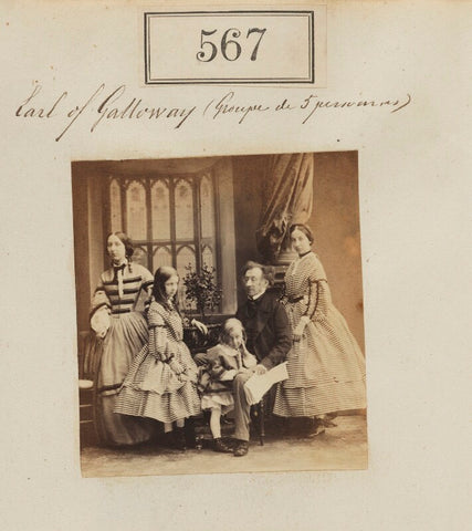 Earl of Galloway with four of his daughters NPG Ax50255