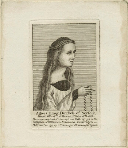 Agnes Howard (née Tilney), Duchess of Norfolk NPG D24101