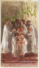 Choir singing on Christmas Day NPG D23146(29)