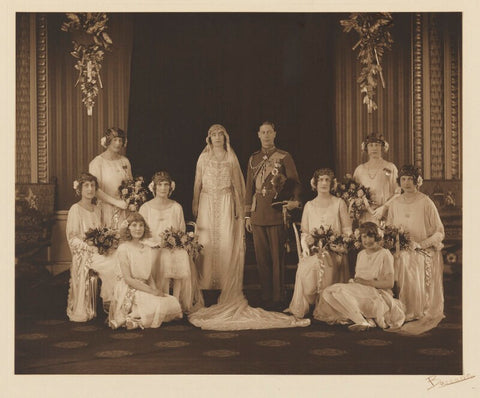 The wedding of King George VI and Queen Elizabeth, the Queen Mother NPG x11910