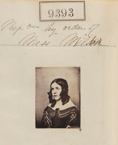 'Reproduction by order of Miss Milson' NPG Ax59199