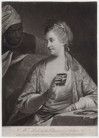 'Mrs Reid in the Character of a Sultana' (Mrs Reid and an unknown woman) NPG D42267