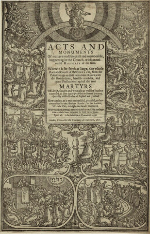 Title page to John Fox's 'Actes and Monuments', 1641 NPG D25281