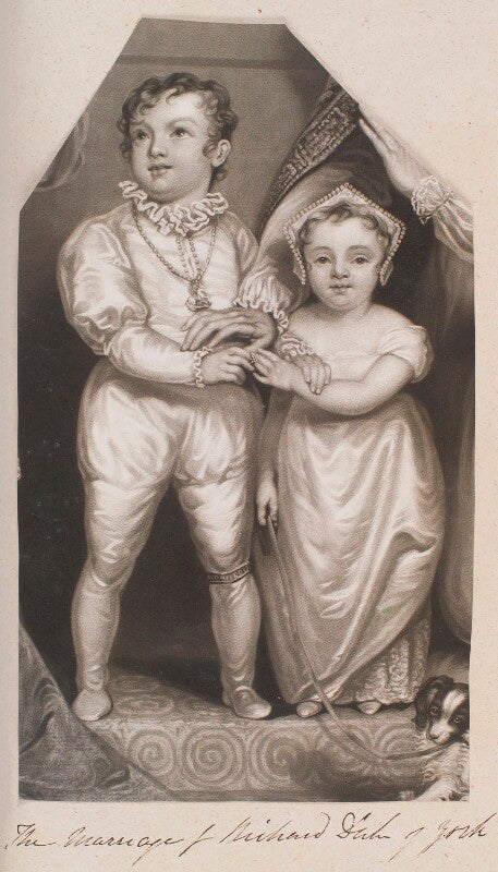 Detail from 'the marriage of richard duke of york' (?) npg d11383