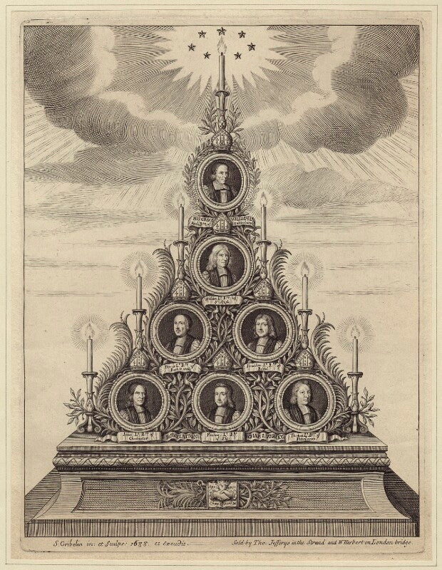 The seven bishops committed to the tower in 1688 npg d30899