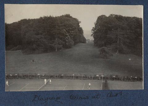 'Playing Tennis at Chirk' NPG Ax141886