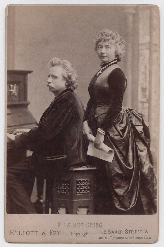 Edvard grieg; nina grieg (née hagerup) npg x197956