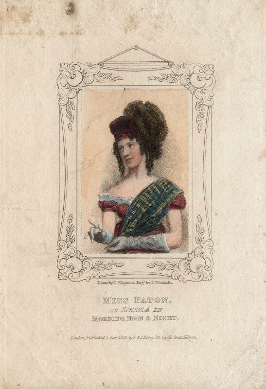 Mary ann paton (mrs wood) as lydia in 'morning, noon & night' npg d8528