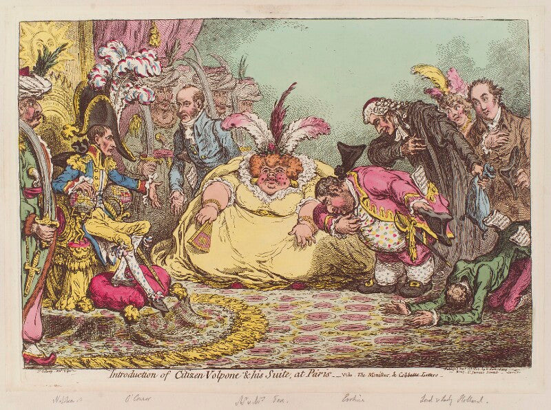 'introduction of citizen volpone and his suite, at paris' npg d12794