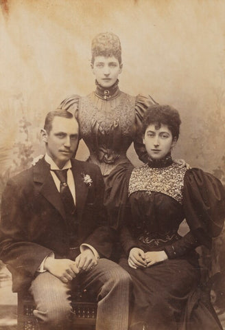 Haakon VII, King of Norway; Queen Alexandra; Maud, Queen of Norway NPG P1700(24a)