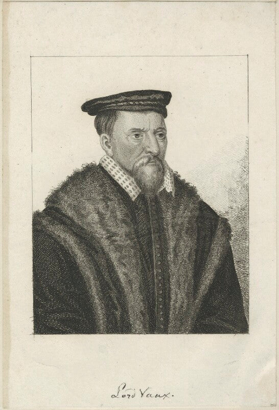 Thomas vaux, vaux of harrowden npg d24228
