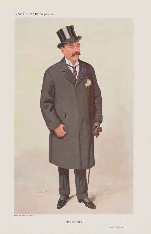 Sir godfrey baring, 1st bt ('men of the day. no. 1245. "isle of wight."') npg d45575
