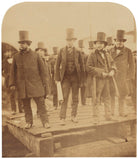 Isambard Kingdom Brunel preparing the launch of 'The Great Eastern' (also includes possibly Ned Hepworth; possibly William Jacomb; Solomon Tredwell) NPG P663