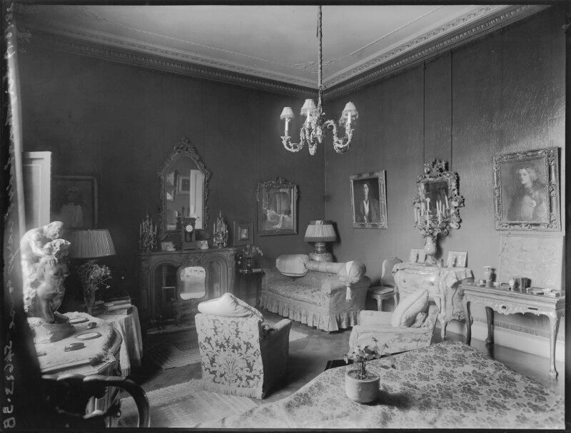 Interior of Sir John and Lady Lavery's home ('The Drawing Room') Portr ...