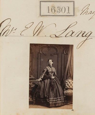 Mrs E.W. Lang NPG Ax64215